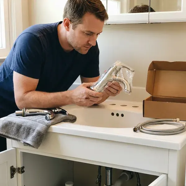 FBN Plumbing technician providing faucet replacement in Virginia Beach, VA