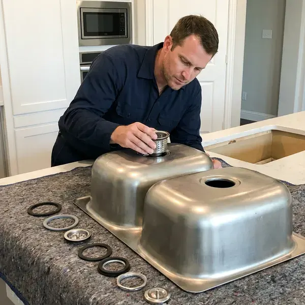 Local kitchen sink installation by FBN Plumbing, Hampton, VA
