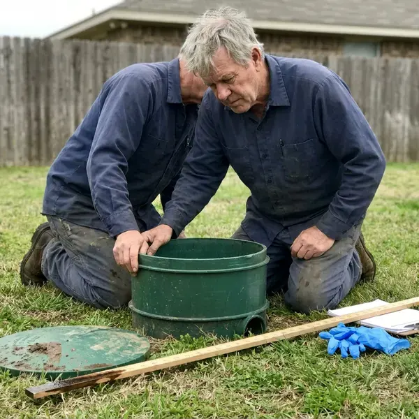 FBN Plumbing technician providing septic tank repair in McLean, VA