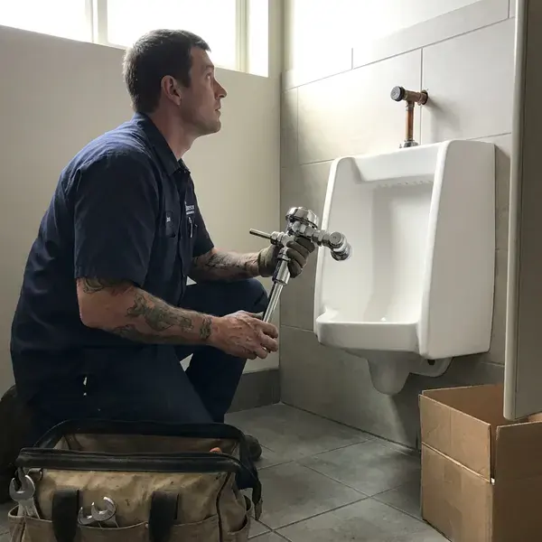 Local urinal installation by FBN Plumbing, McLean, VA